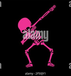 Skeleton dab, EINE Gruppe von Skeletten, die dabbing Stock Vektor