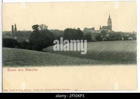 Blick auf die Kirche Staula. Blick auf die Kirche Stockfoto