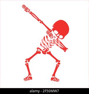 Skeleton dab, EINE Gruppe von Skeletten, die dabbing Stock Vektor