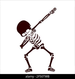 Skeleton dab, EINE Gruppe von Skeletten, die dabbing Stock Vektor