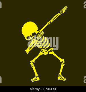 Skeleton dab, EINE Gruppe von Skeletten, die dabbing Stock Vektor