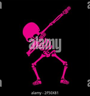 Skeleton dab, EINE Gruppe von Skeletten, die dabbing Stock Vektor