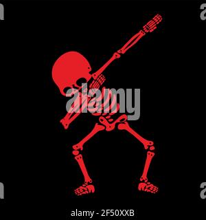 Skeleton dab, EINE Gruppe von Skeletten, die dabbing Stock Vektor