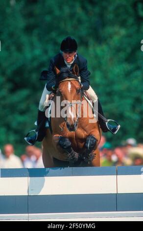 CSI Valkenswaard 1997, Luciana Diniz (BH) beim Lordon 003 Stockfoto