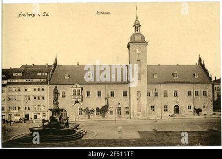 Rathaus Freiberg. Rathaus Stockfoto