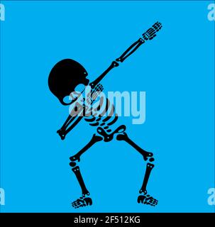 Skeleton dab, EINE Gruppe von Skeletten, die dabbing Stock Vektor