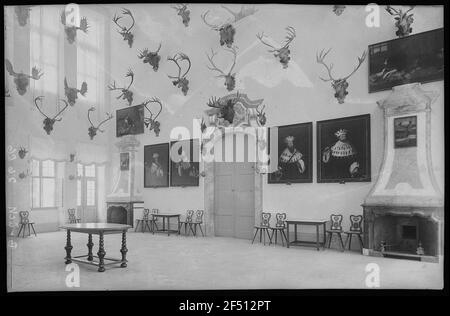 Moritzburg. Jagdschloss. Steinhalle Stockfoto