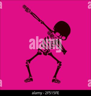 Skeleton dab, EINE Gruppe von Skeletten, die dabbing Stock Vektor