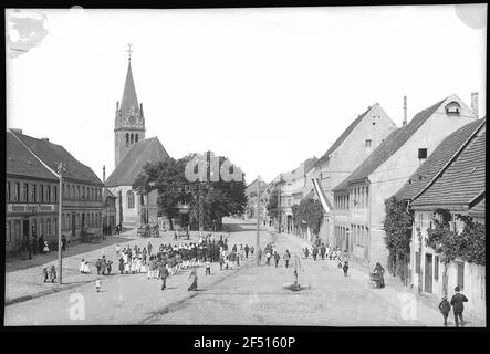 Liebenwerda. Pferdemarkt Stockfoto