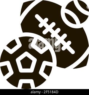 Football Rugby Baseball Symbol Illustration Stock Vektor