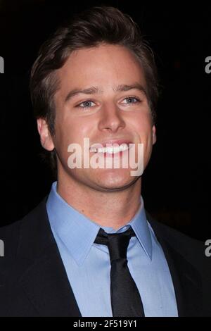 Armie Hammer bei den New York Film Critic's Circle Awards 2010 bei Crimson in New York City am 10. Januar 2011. Foto: Henry McGee/MediaPunch Stockfoto