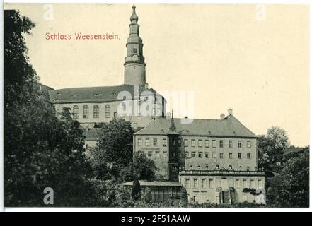 Schloss aus dem Park WEESESTEIN. Schloss aus dem Park Stockfoto