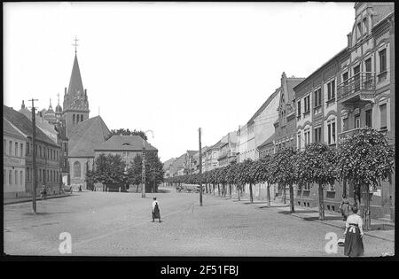 Liebenwerda. Roßmarkt Stockfoto