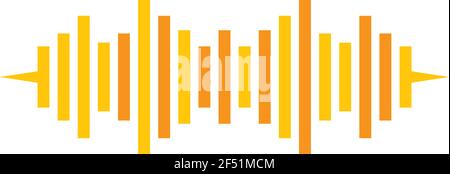 Sound wave logo Vorlage Vektor icon Abbildung Stock Vektor