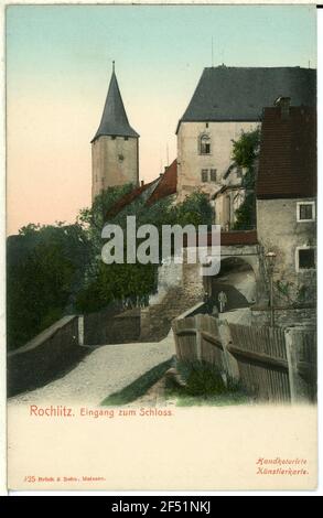 Eingang zum Schloss Rochlitz. Eingang zum Schloss Stockfoto