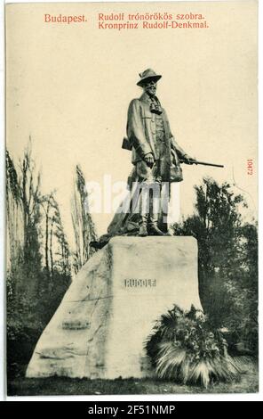 Kronprinz Rudolf - Denkmal Budapest. Denkmal Kronprinz-Rudolf (1908) Stockfoto