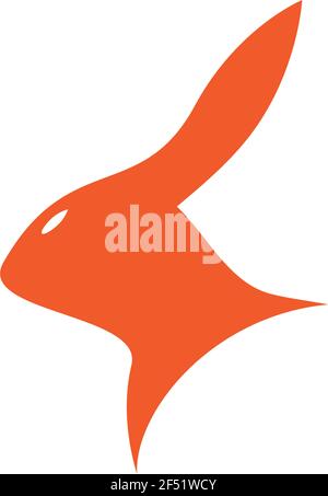 Kaninchen Logo Vorlage Vektor icon Abbildung design Stock Vektor