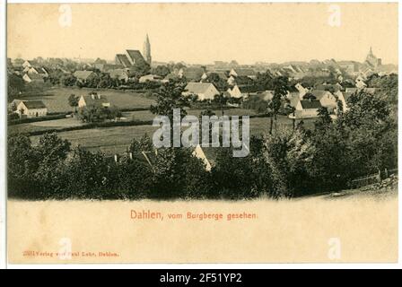 Blick vom Burgberg Blick vom Burgberg auf die Stadtzentrum mit Stadtkirche unserer lieben Frauen (Von Nordosten) Stockfoto