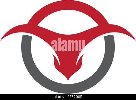 Bull Logo Vorlage Vektor Symbol Illustration Design Stock Vektor
