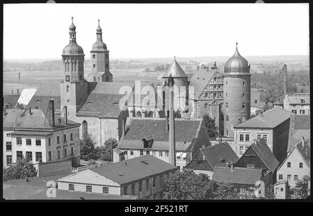 Würzen. Kathedrale, Schloss und Bezirksgericht Stockfoto