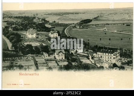 Blick auf Niederwartha Niederwartha. Blick auf Niederwartha Stockfoto