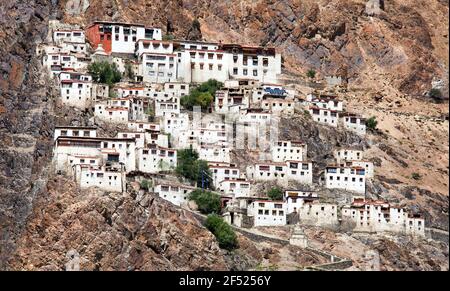 Karsha gompa - buddhistisches Kloster in Zanskar Tal - Ladakh - Jamu und Kaschmir - Indien Stockfoto