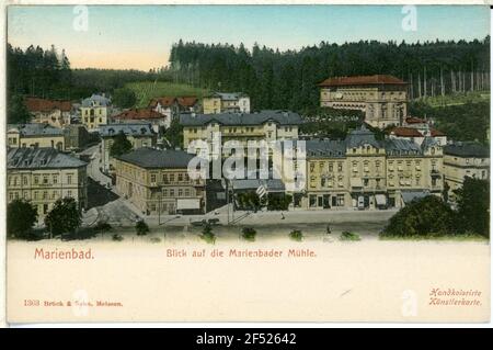 Mariene Bad Mill Marienbad. Marienbader Mühle (um 1875) Stockfoto