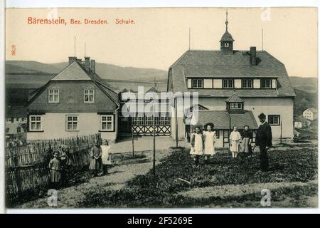 Schule Bärenstein. Schule Stockfoto