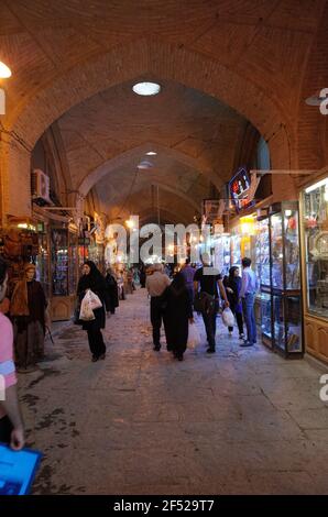 isfahan, iran - 22. märz 2017: Fotos im schah abbas Palastmuseum Stockfoto