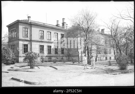 Dresden. Garnisionslazarett Pavillon I Stockfoto