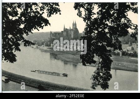 Albrechtsburg und Kathedrale von Proschwitz Meißen. Albrechtsburg und. Kathedrale von Proschwitz Stockfoto