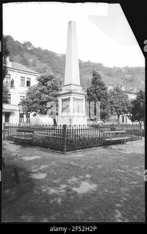 Ausg. Kriegerdenkmal im Kronprinz Rudolf Pflanzen Stockfoto