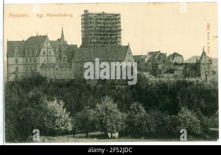 Albrechtsburg und Dom Meißen. Albrechtsburg und Dom Stockfoto