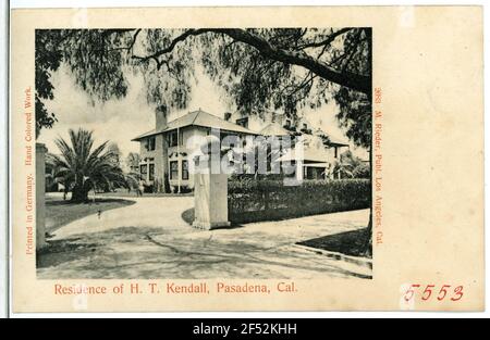 Residenz von H. D. Kendall Pasadena. Residenz von H. T. Kendall, Pasadena, Cal. Stockfoto