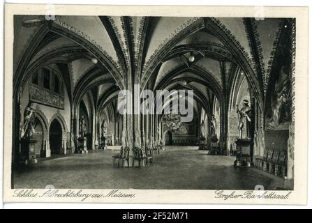 Albrechtsburg - großer Bankettsaal Meißen. Albrechtsburg - großer Bankettsaal Stockfoto