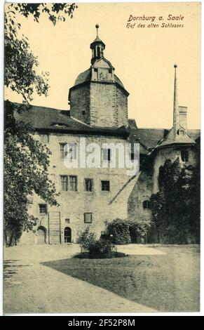 Schloss Dornburg. Schlosshof Stockfoto