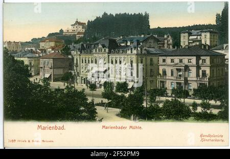 Mühle Marienbad. Marienbader Mühle (um 1875) Stockfoto