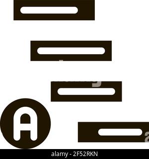 Grafische automatische Algorithmus Symbol Vektor Glyphe Illustration Stock Vektor