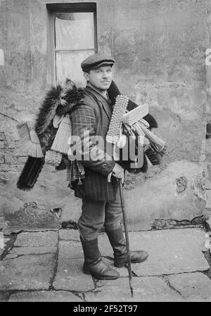 Der Bürstenmann, Erzgebirge Stockfoto