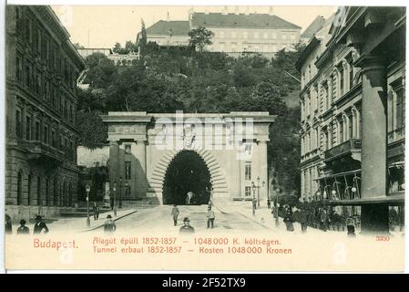 Tunnel Budapest. Tunnel (1857), Ost-Portal Stockfoto