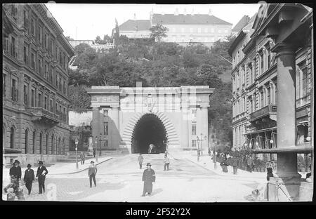 Budapest. Tunnel (1857), Ost-Portal Stockfoto