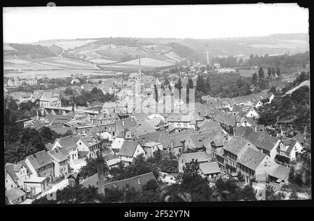 Camburg. Blick auf die Stadt Stockfoto