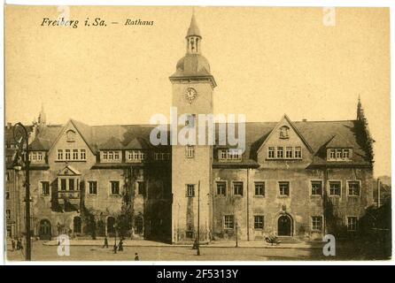 Rathaus Freiberg. Rathaus Stockfoto