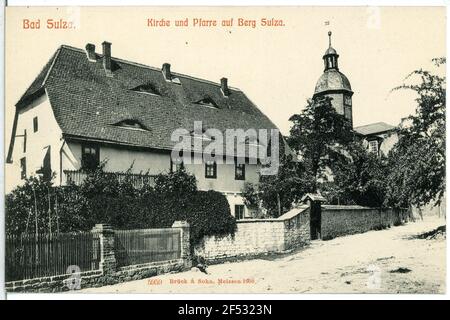 Kirche und Gemeinde auf dem Berg Sulza Bad Sulza. Kirche und Gemeinde auf dem Berg Sulza Stockfoto