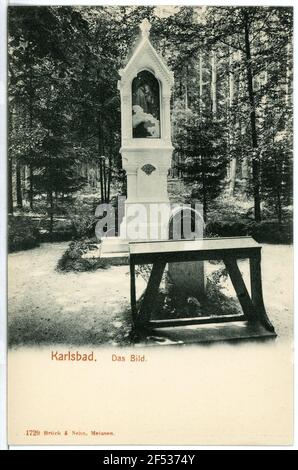 Das Bild Carlsbad. Das Bild (Marien-Bild am Aberg, 1900) Stockfoto