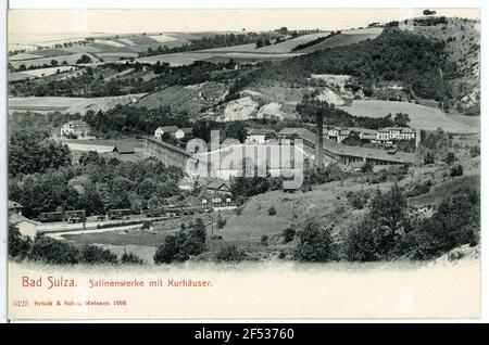 Salinewerke und Kurhäuser Bad Sulza. Salineworks und Kurhäuser Stockfoto