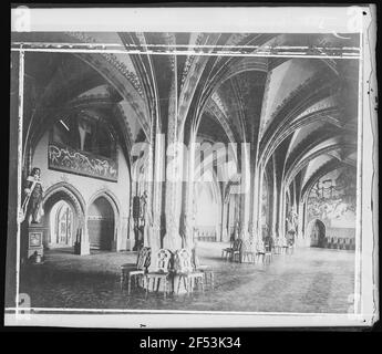 Meißen. Albrechtsburg, großer Bankettsaal Stockfoto