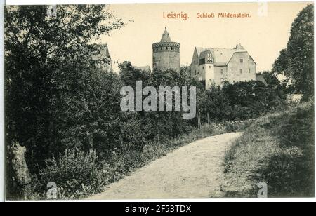 Geschlossen Mildenstein Leisnig. Schloss Mildenstein Stockfoto