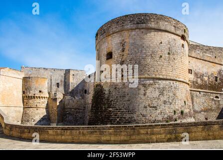 Geographie / Reisen, Castello Aragonese, Otranto, Italien, Apulien, Salento, Additional-Rights-Clearance-Info-Not-Available Stockfoto