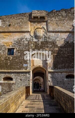 Geographie / Reisen, Castello Aragonese, Otranto, Italien, Apulien, Salento, Additional-Rights-Clearance-Info-Not-Available Stockfoto